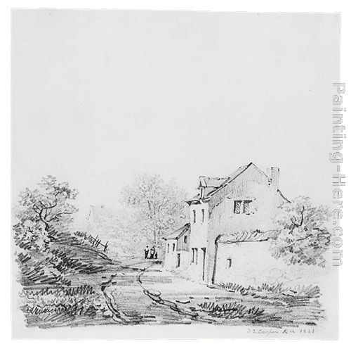 Thomas Sidney Cooper Village Landscape (from McGuire Scrapbook)